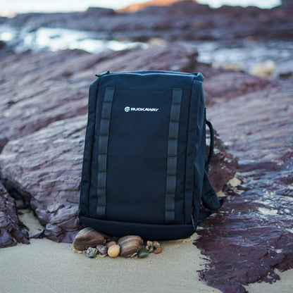 Ruckaway rucking backpack on beach